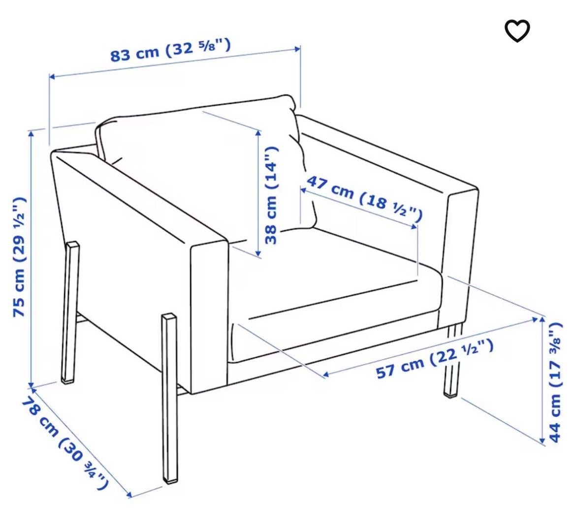 IKEA Armchair (Koarp Discontinued Model) for Sale in Inglewood, CA