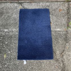 Blue Shower Rug