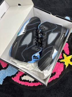 Jordan 5 Black University Blue