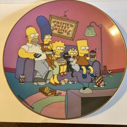 Vintage 1991 "The Simpsons: A Family for the 90's" Franklin Mint Collector Plate, Matt Groening