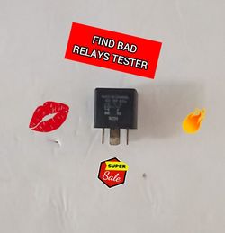 Automotive Relay Tester Small Black tools probe batteries ramps steps towbars