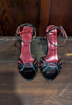 Black Strappy Heels 7.5 size