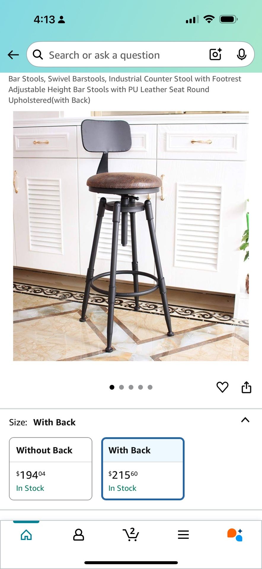 Adjustable Bar Stools