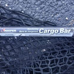 KEEPER Ratcheting Cargo Bar With Storage Net