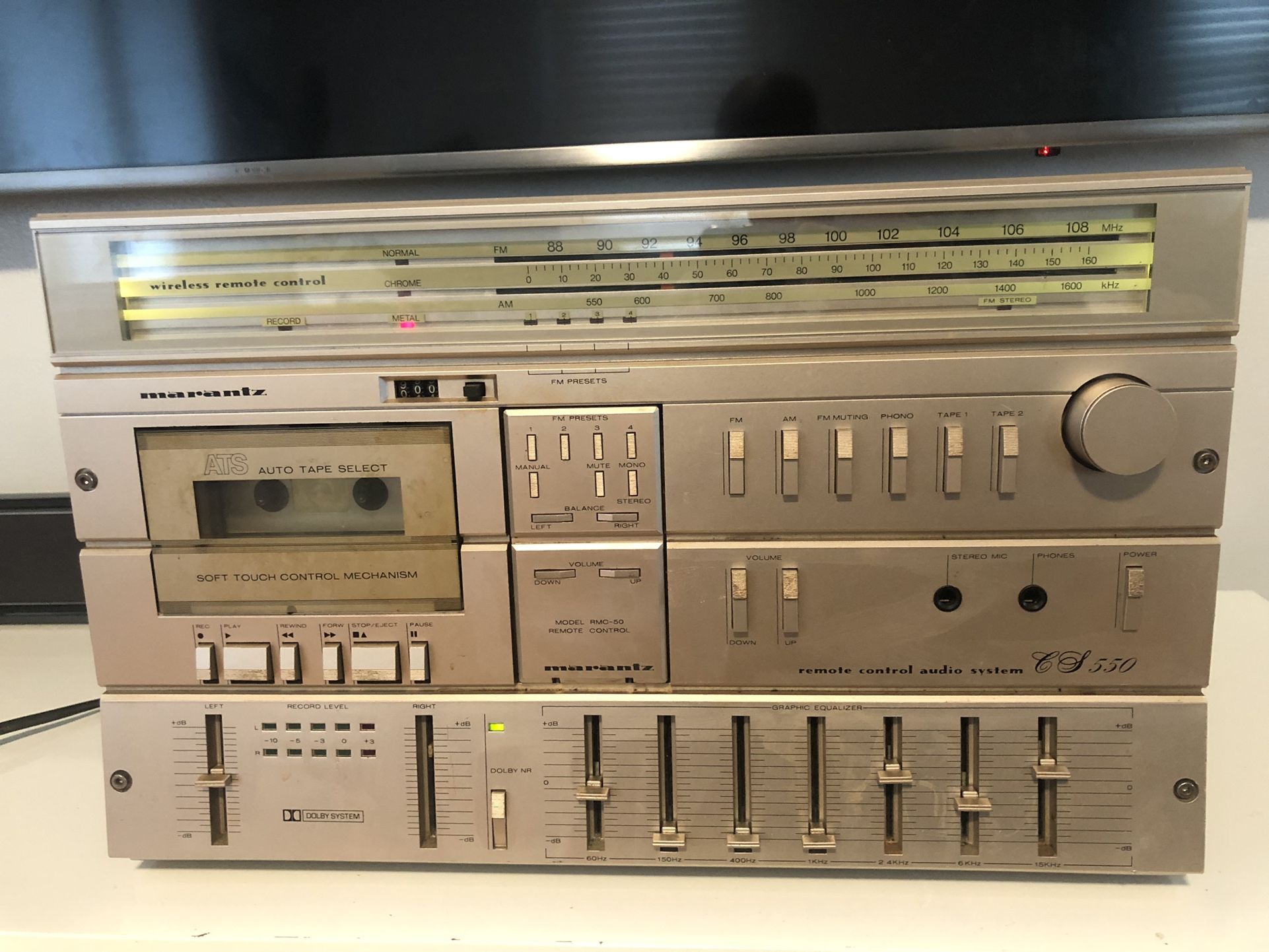 Rare Marantz Model CS 550 Audio System