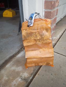 Bag wood for chimney burn