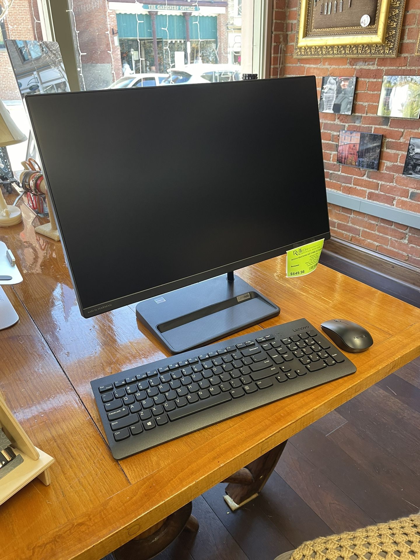 Lenovo IdeaCentre All-in-One Desktop Computer 24” FHD W11 Ryzen 5 6-Core 16GB RAM 512GB SSD