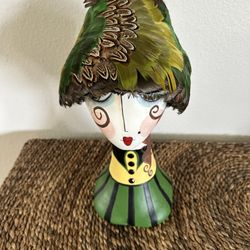 Real Feather Hat - Evelyn Varon Exclusive 