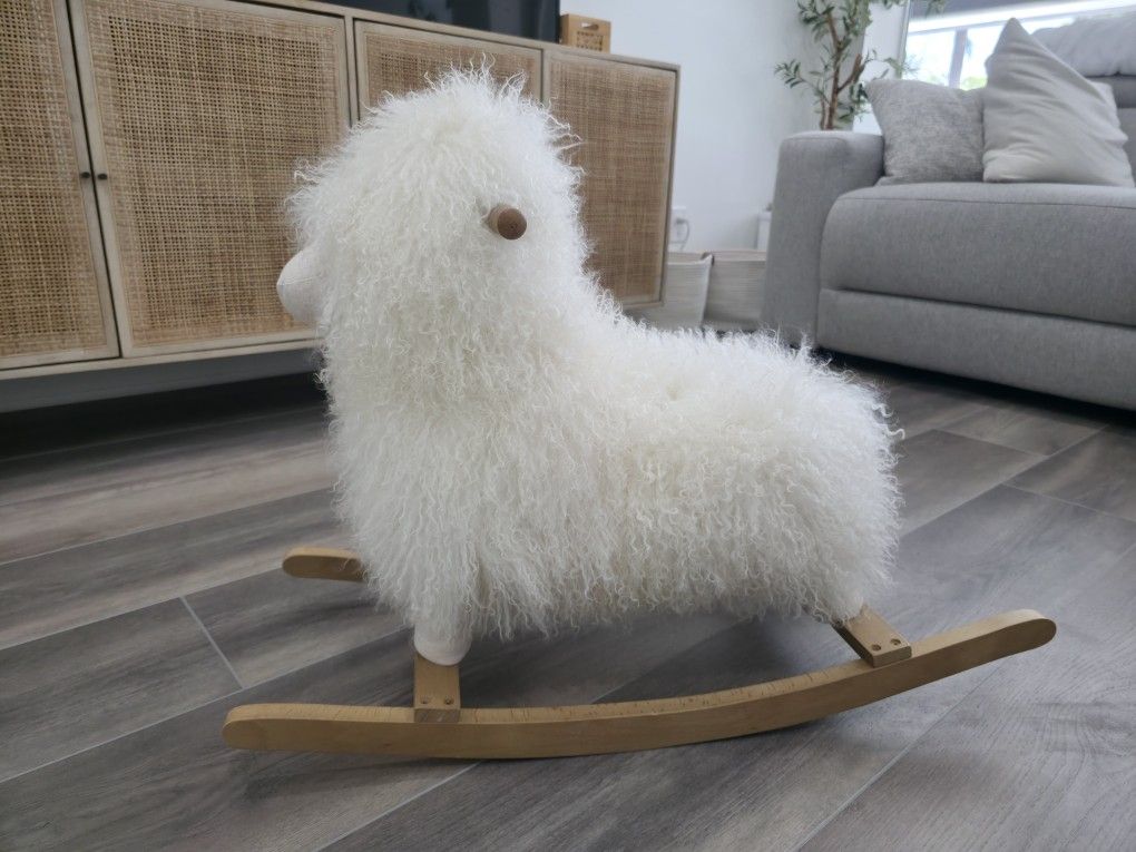 Restoration Hardware Baby & Child Lamb Rocking Animal