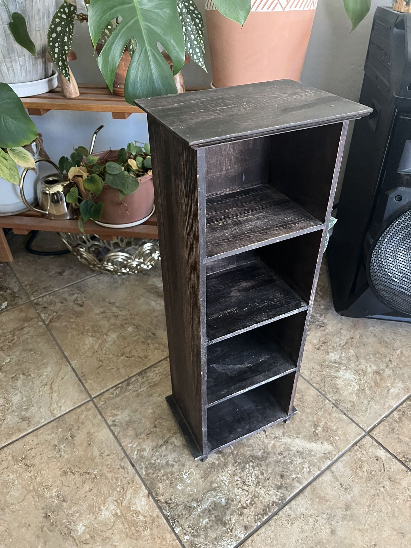 4 Tier Wood Shelf Cabinet