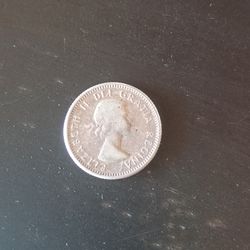 1960 Canadian Dime 80% Silver