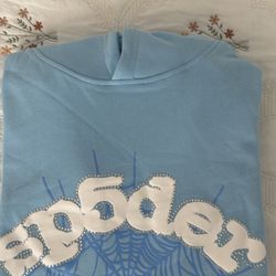 Sp5der Hoodie sky blue
