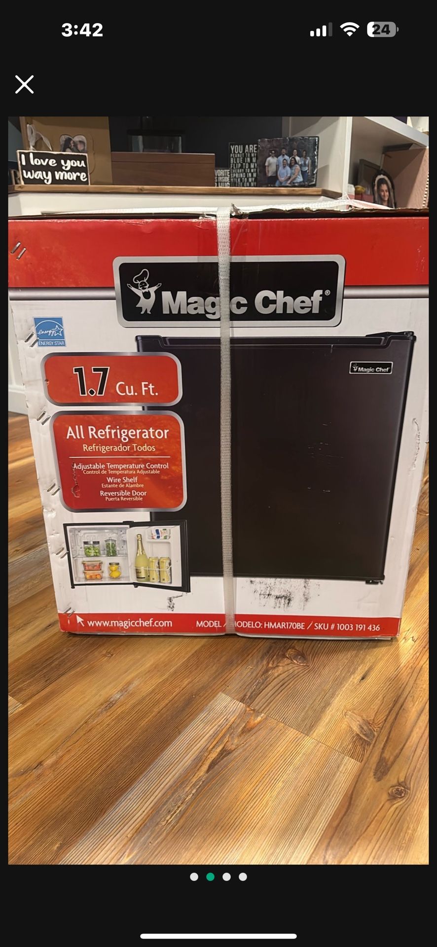 Magic Chef Mini Refrigerator 1.7 Cu