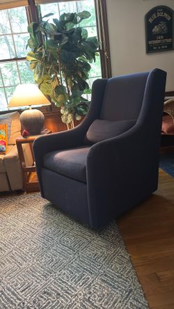 Pottery Barn Wingback Swivel Glider Recliner