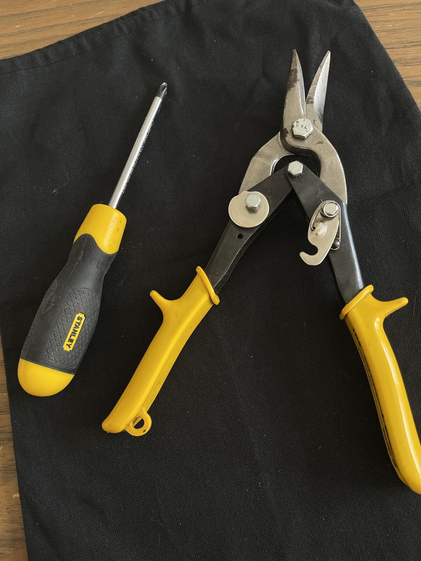 MIXED TOOLS ProSnip 103 USA 10" Wiss Tin Snips&STANLEY 65-201 Screwdriver