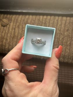 Zales 2 Carat Lab Created Wedding Set In 14 Carat White Gold