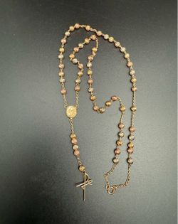 18k Real Gold Rosary