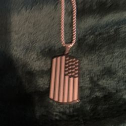 In God, We Trust Pendant, American Flag