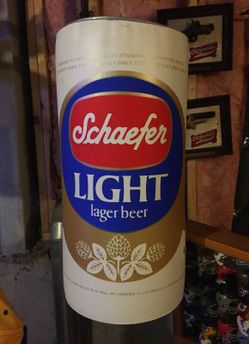 Two-sided Schaefer Beer inflatable beer can