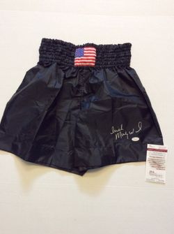 TODAY! Irish Mickey Ward SIGNED Boxing Trunks w/JSA! SALE