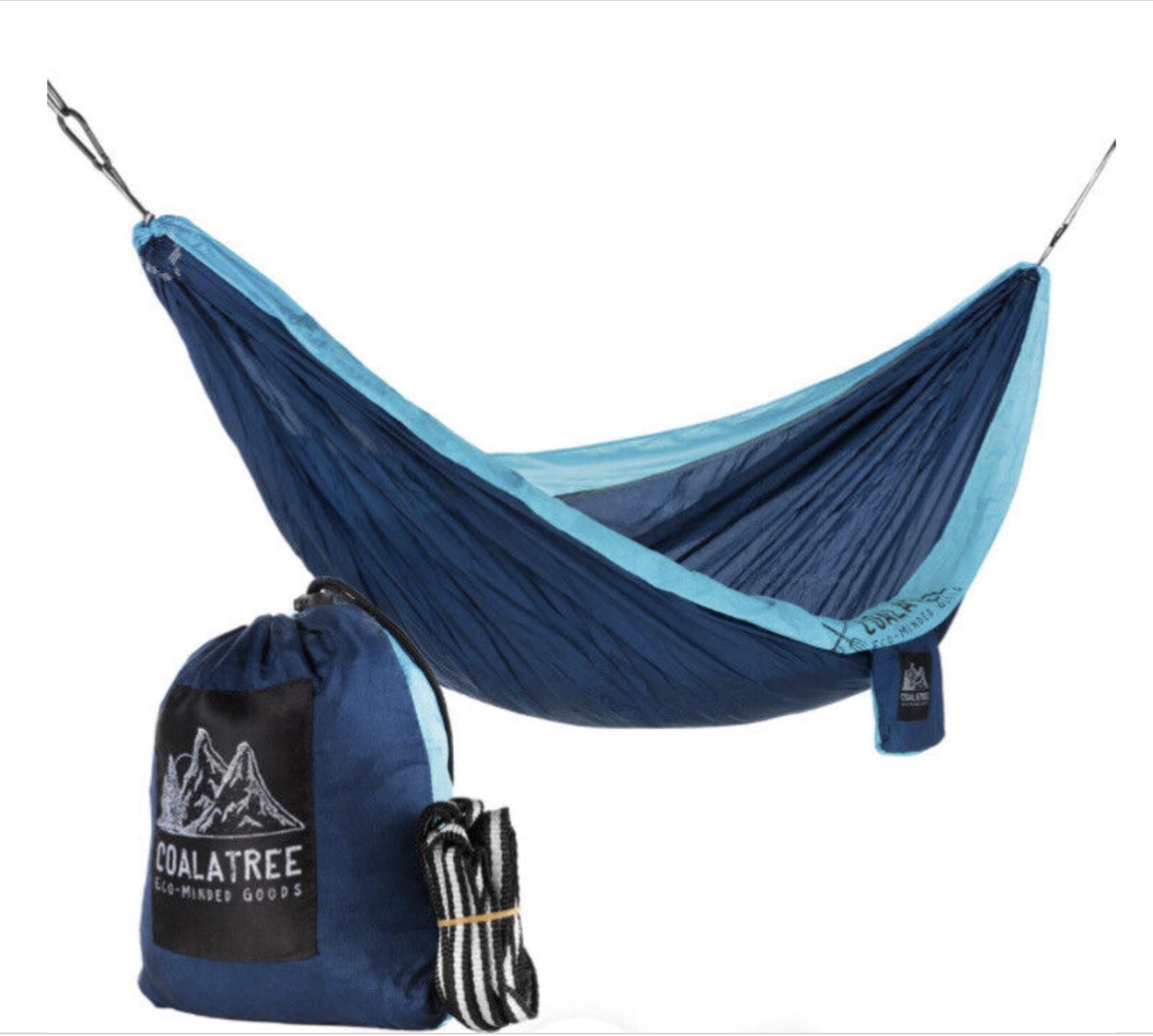 Coalatree blue double wanderer hammock relax outdoor camping backyard fits 2 - BRAND NEW