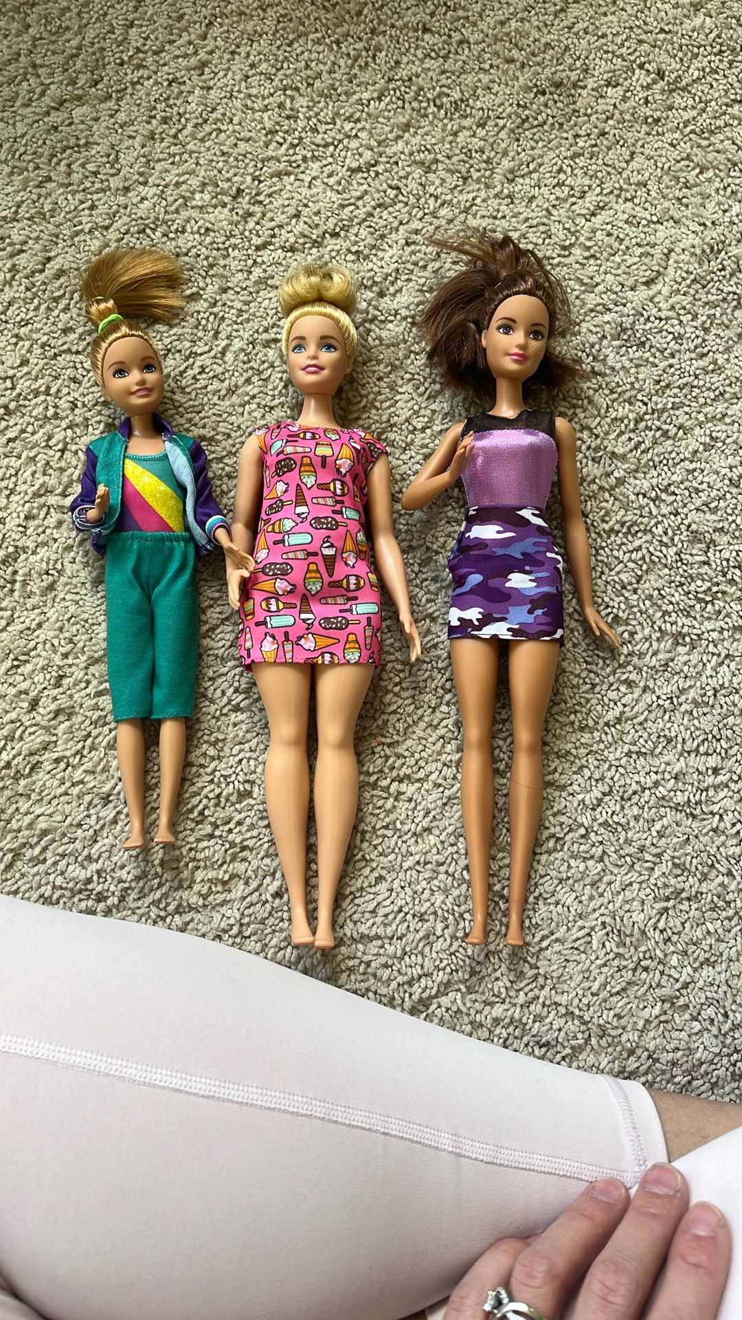 3 Barbie Dolls