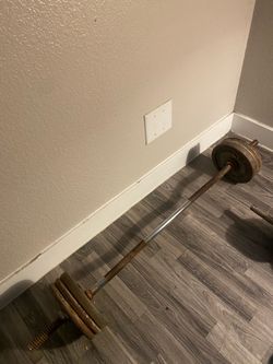 Standard Barbell with Weight Plates
