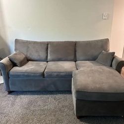 Gray Sectional Sofa Couch With Storage - FREE DELIVERY 🚚 