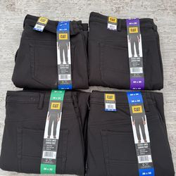 MEN’S  CAT Fleece Lined Canvas Pants