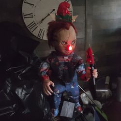 License merry christmas chucky animated Christmas display