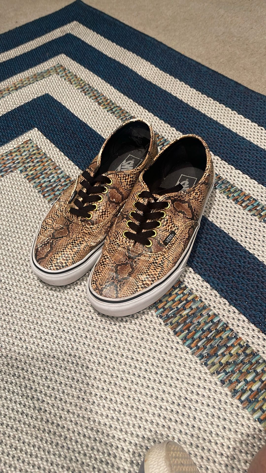 VANS Gold Snake Print