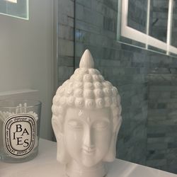 Small White Buddha Head For $35