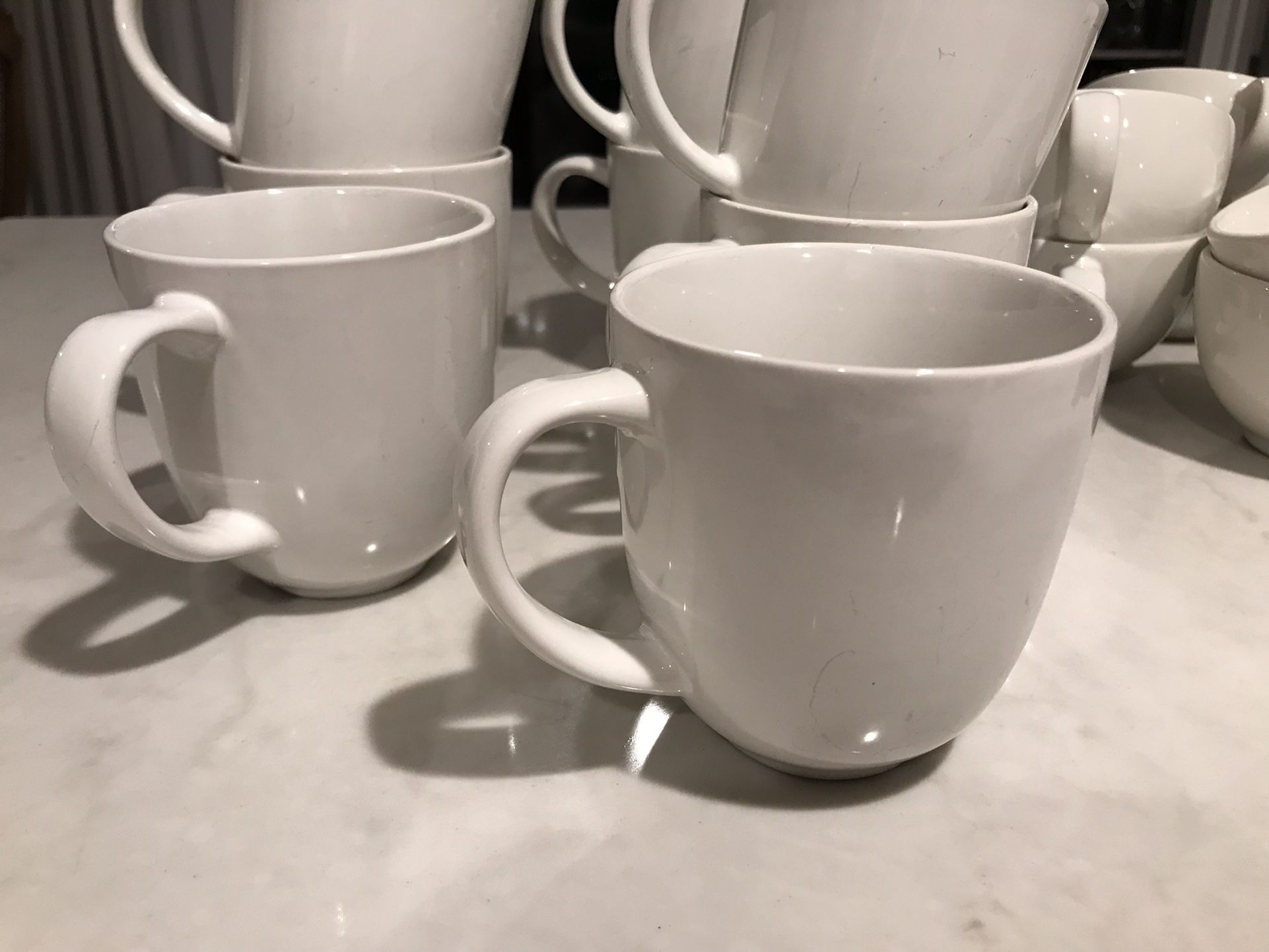 Ikea Coffee Cup Set (8 Set) with Teapot & Milk Creamer Jug