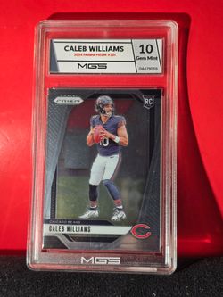 Caleb Williams Chicago Bears 2024 Panini Prizm #301 Rookie Card MGS 10 GEM MT.