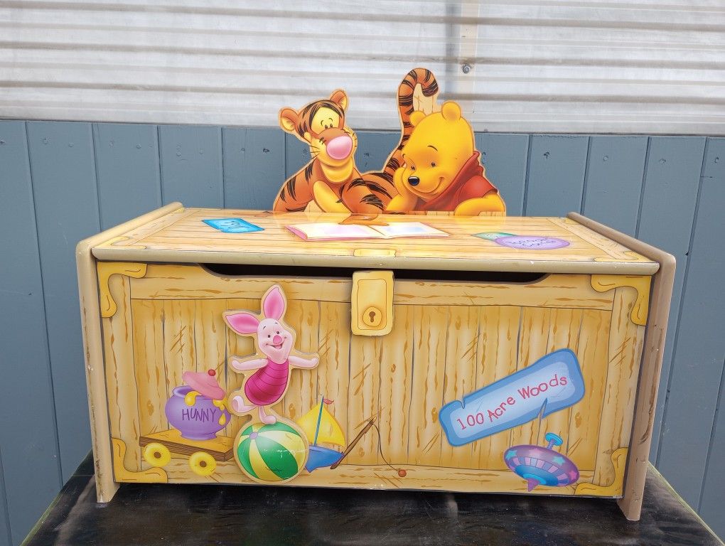 Diney Winnie The Pooh Kids Toy Box/Storage Box for Sale in Montclair