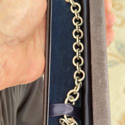 Authentic Tiffany And Co Heavy Round Chain In Original Box
