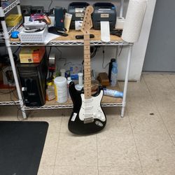 Fender Stratocaster Black Electric Guitar 