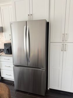 LG French Door Refrigerator Stainless Steel - 1 Year Old, Under Warranty