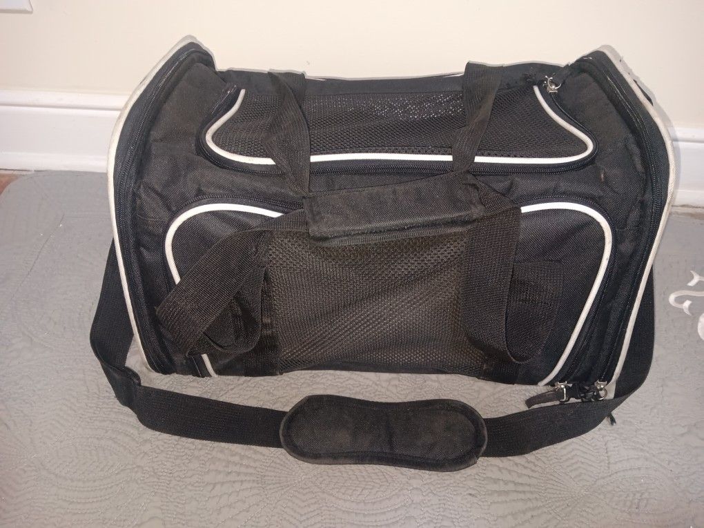 Small Pet Carrier Case Multi Zipper