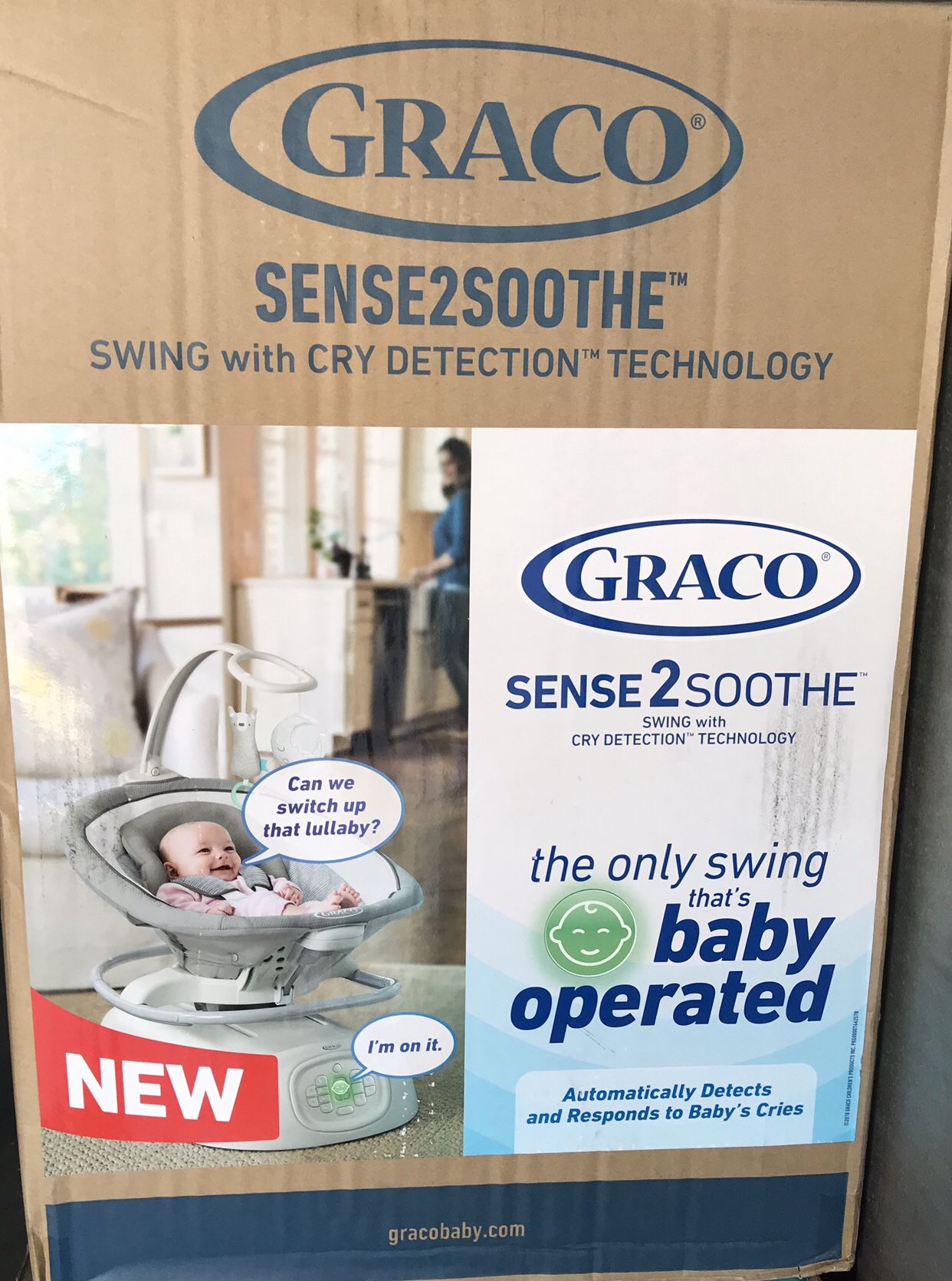 Graco Sense2Soothe Baby Swing with Cry Detection Technology