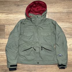 Columbia Titanium Omni Tech Sherpa Fur Lined Snow Jacket Winter Coat Womens M