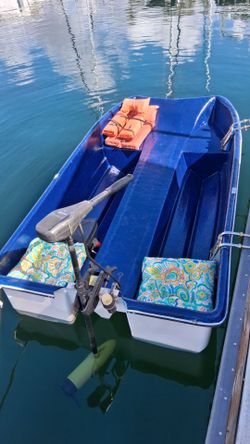 Livingston 8' + electric motor / optional mercury 6hp