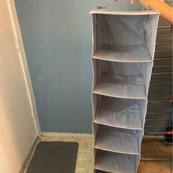 6 Shelf Hanging Fabric Storage