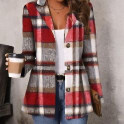 Vintage Lapel Long Sleeve Outerwear