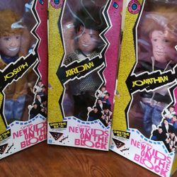 1990 Official New Kids on the Block vintage plush dolls only 1 left