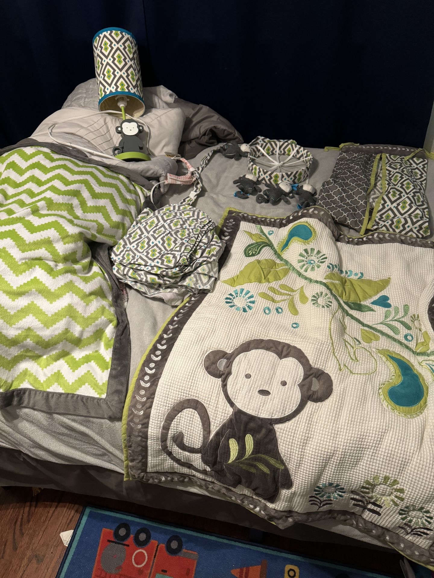 Monkey Nursery / Crib Items
