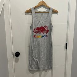 Roots gray  rainbow themed summer dress size XXS
