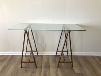 Glass home desk