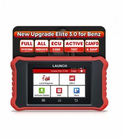 LAUNCH Mercedes-Benz MB Sprinter Maybach Bi-Directional Scan Tool OBD2 Scanner, ABS Bleeding, SAS Reset, Battery Registration, Oil Reset, Crankshaft S