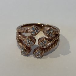Sterling Diamonique Hearts Ring from Judith Ripka's Wrapped in Love Collection